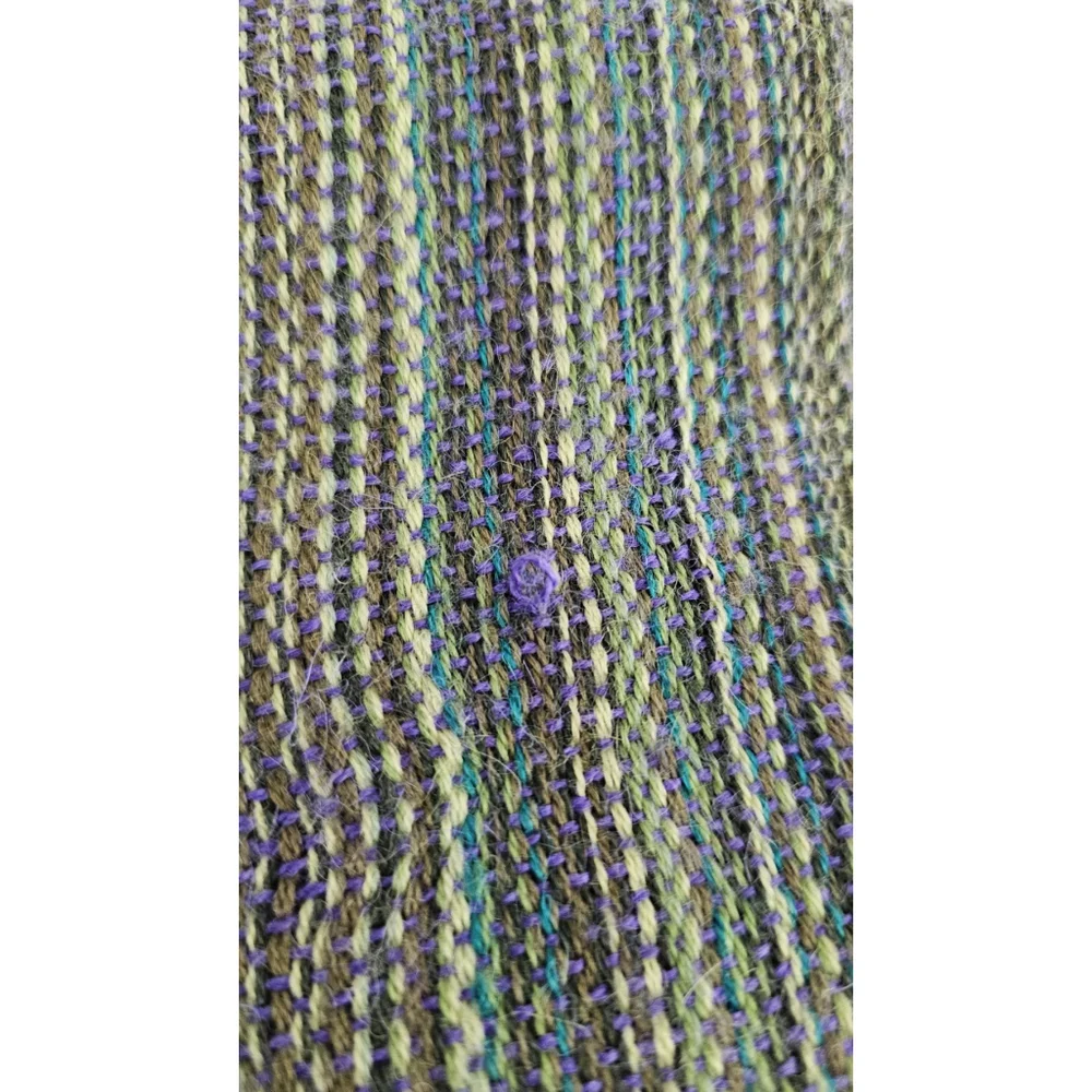 Tiahuanacu Brand 100% Alpaca Scarf Handmade in Bolivia Multicolor Tassels